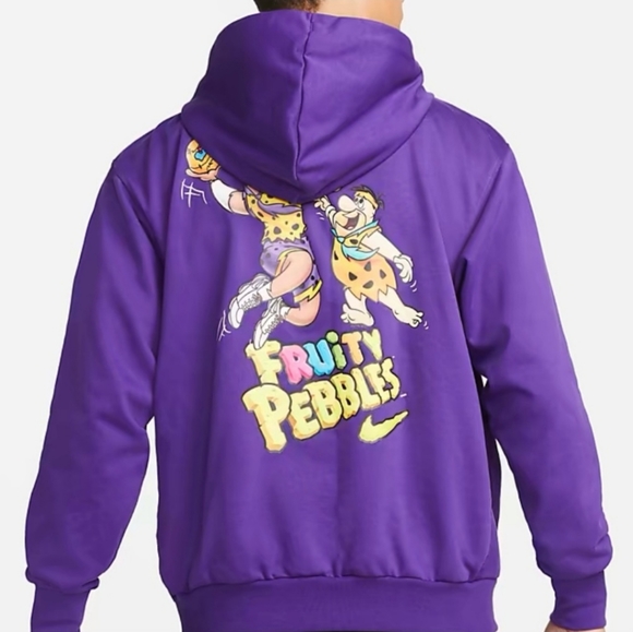 Nike Other - Men Nike Lebron X Fruity Pebbles Purple Hoodie